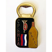 Magnet-otvarač Srbija šljivovica - crni