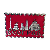 Magnet sa štipaljkom Beograd - crveni