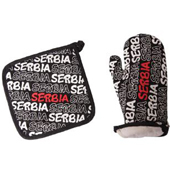Set rukavice i podmetač Srbija