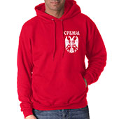 Crveni duks sa kapuljačom 