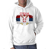 Beli duks sa kapuljačom 