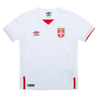 Umbro beli dečiji fudbalski dres Srbije 16/17 sa štampom-1 Umbro beli dečiji fudbalski dres Srbije 16/17 sa štampom-1