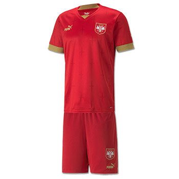 Komplet Puma crveni dres i šorc Srbije za SP u Kataru 2022