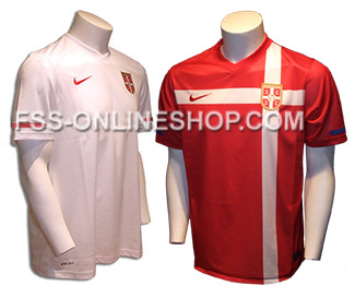 Navijački komplet B: crveni i beli dres Srbije