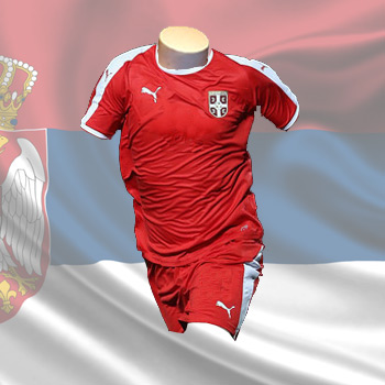 Puma kit - Serbia home jersey and shorts for Cup 2018 - Srpska Prodavnica