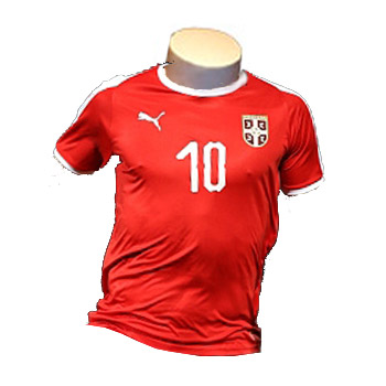 Puma kids Serbia home jersey for World Cup 2018 with print Mala