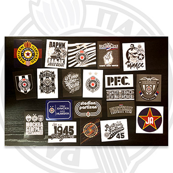 Samolepljive nalepnice FK Partizan 2020