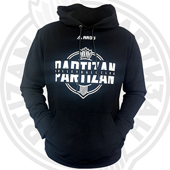 VCP black kids hoodie VC Partizan 2505