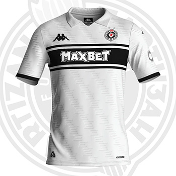 Kappa dečiji beli dres FK Partizan 2025/26