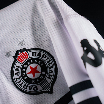 Kappa dečiji beli dres FK Partizan 2025/26-4