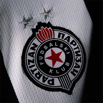 Kappa kids black & white jersey FC Partizan 2025/26-4