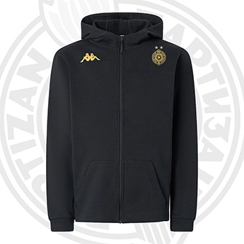 Kappa black zip hoodie FC Partizan 6094