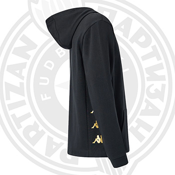 Kappa black zip hoodie FC Partizan 6094-1