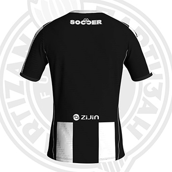 Kappa black & white jersey (Fan Edition) FC Partizan 2025/26-1