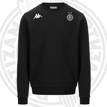 Kappa black sweatshirt FC Partizan 6115