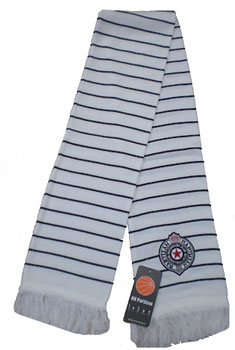 Bar šal KK Partizan - beli
