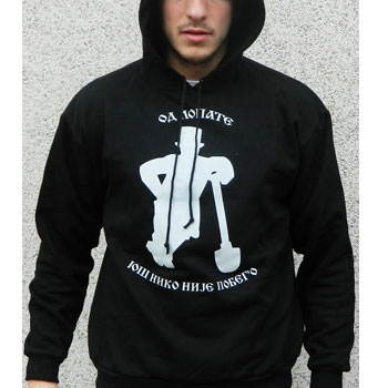 Hoodie sweater Gravediggers Shovel
