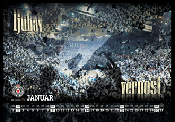 Official calendar BC Partizan 2011.