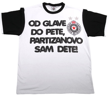 Kids shirt Partizan child - white