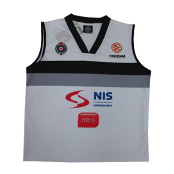 Реплика дреса за децу КК Партизан 2013/14 бели 2995