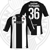 Kappa crno-beli dres (Fan Edition) FK Partizan 2025/26 sa štampom