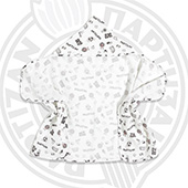 Muslin hooded baby towel FC Partizan 2787