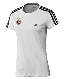 Ženska Adidas majica FK Partizan bela 2593