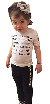 Dečiji ženski komplet Partizan 3202