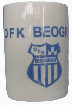Šolja OFK Beograd - bela
