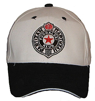 Black and white cap Partizan