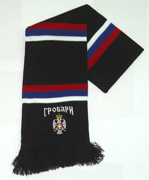 Scarf Gravediggers - Serbian emblem